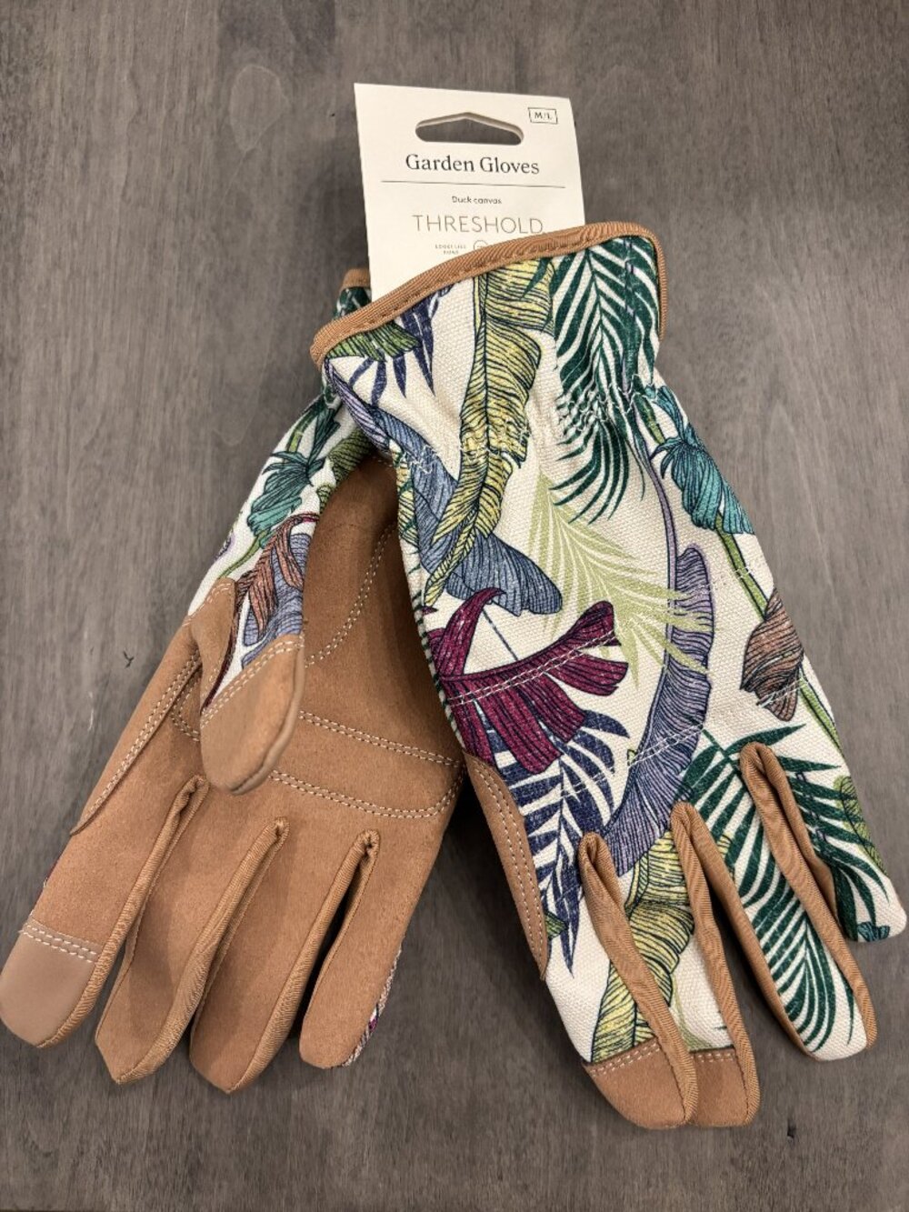 Threshold Garden Gloves-Duck Canvas. M/L NEW